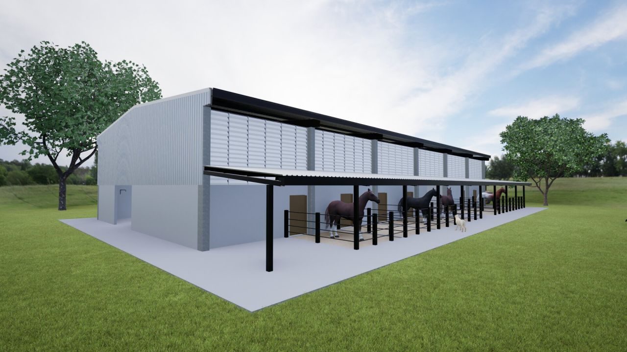 Galpão para haras com 720 m²