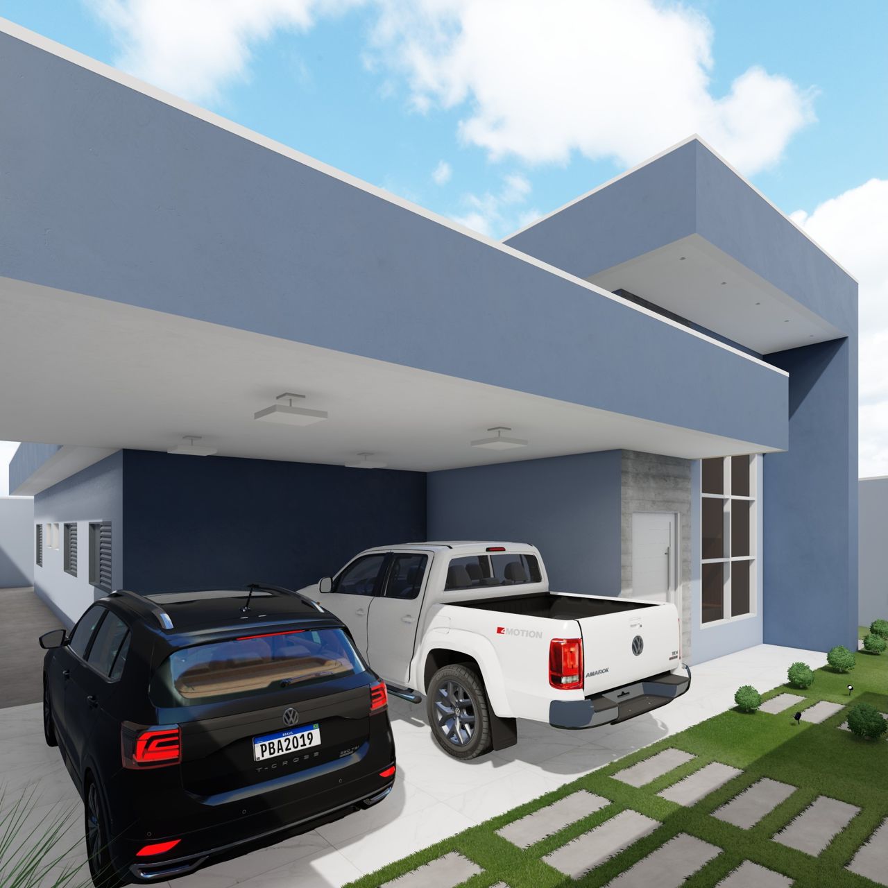 Residência térrea com garagem